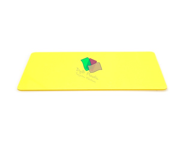 Tarjetas plásticas PVC amarillas