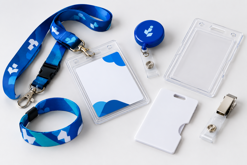 Lanyards, porta acreditaciones, fundas, yoyós, clips, pulseras e identificadores para organizar